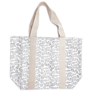 Handcrafted Canvas Bag with Block-Printed Seashells