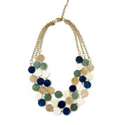 Omala Azure Coast Necklace - Bib Cool Tones