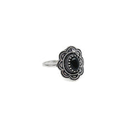 Tanvi Collection Ring - Silver with Black Onyx
