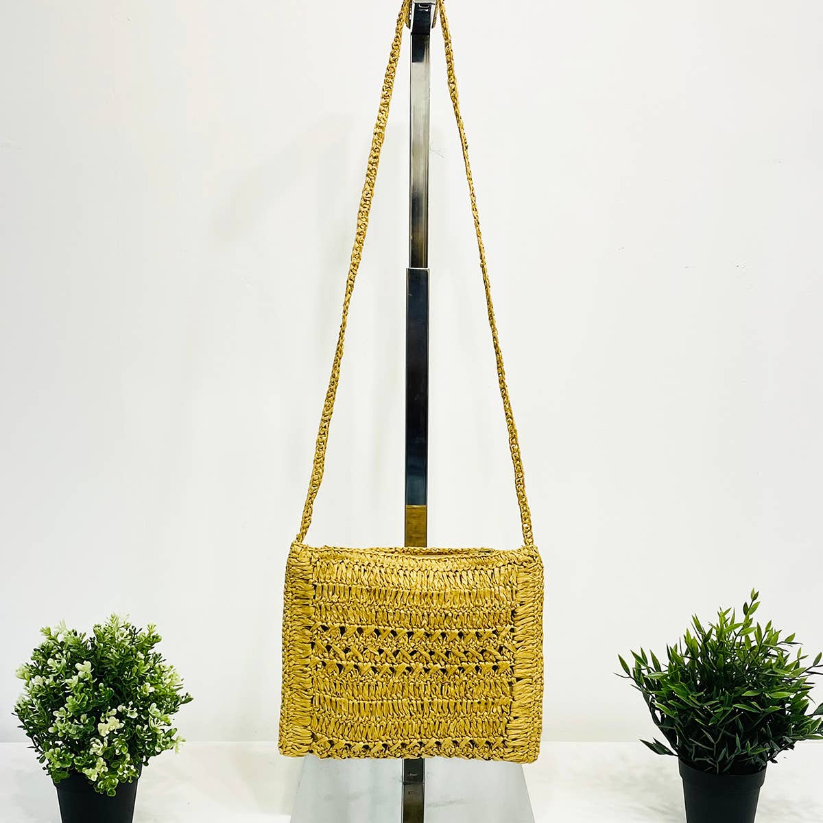 Lola Bag - Crossbody Pouch with Zipper - Natural