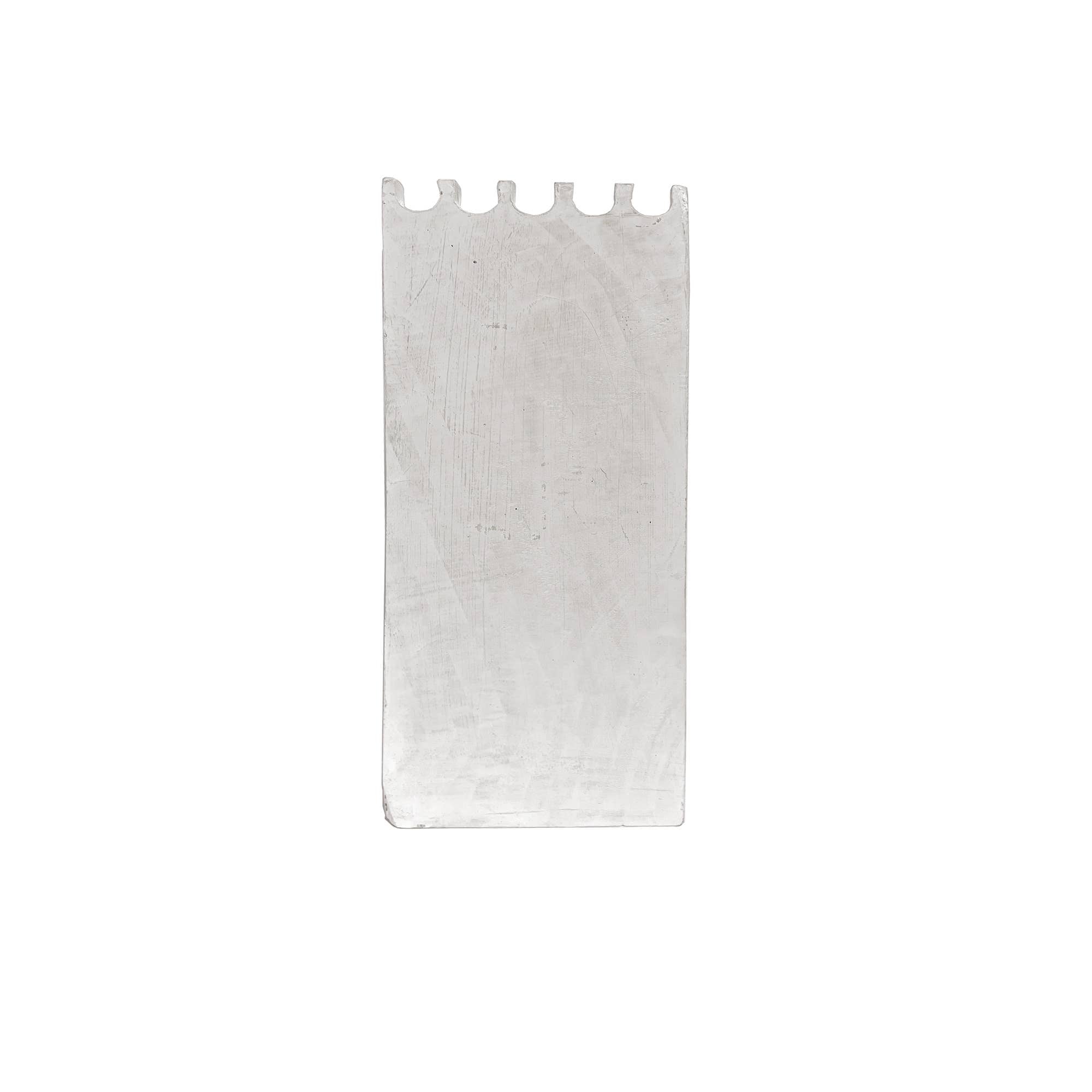 Wooden Necklace Display - Narrow Multi Necklace White 12"