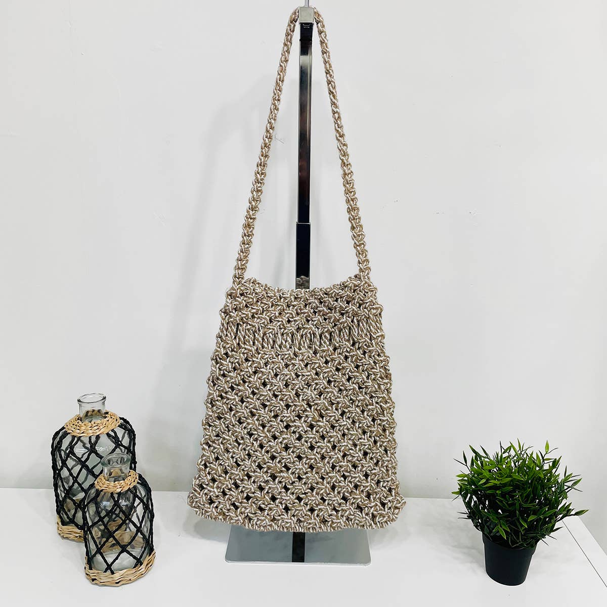 Coco Bag - Cotton Macrame Tote bag