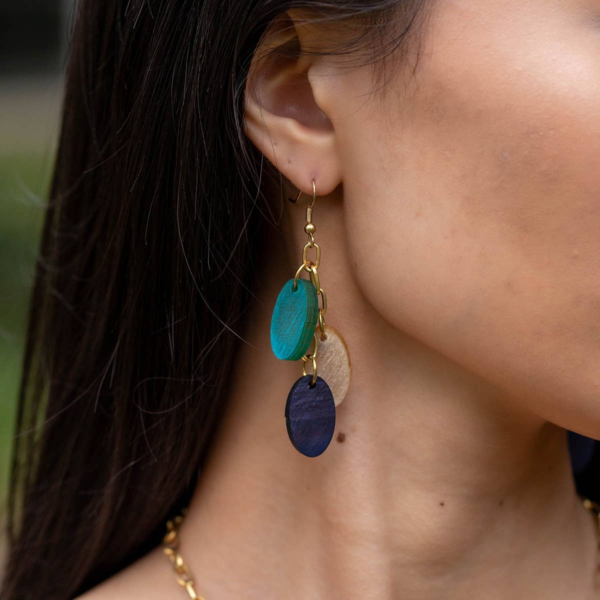 Omala Azure Coast Collection Earrings - Small Ovals