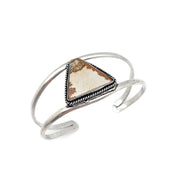 Kashi Semiprecious Stone Cuff Bracelet - Picture Jasper