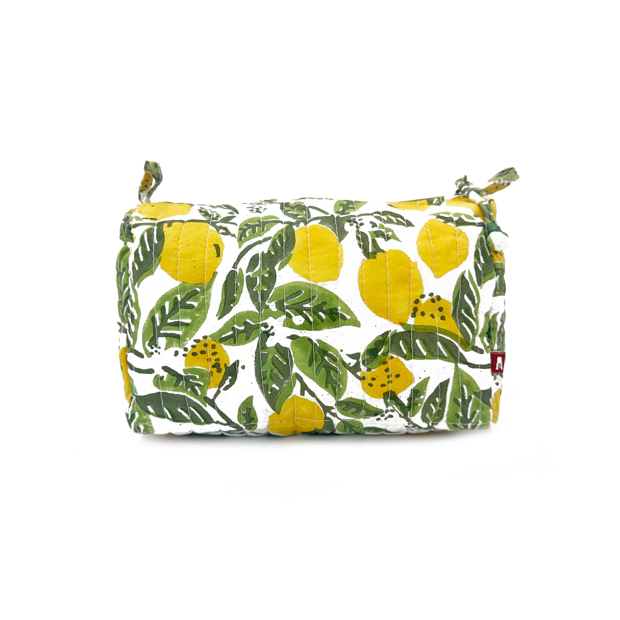 Lemon Grove Block Printed Medium Travel Kit