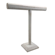 Medium Hexagon T-Bar Wooden Display - White