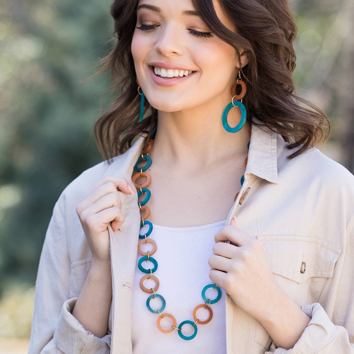 Omala Wildberry Collection Necklace - Small Open Rings