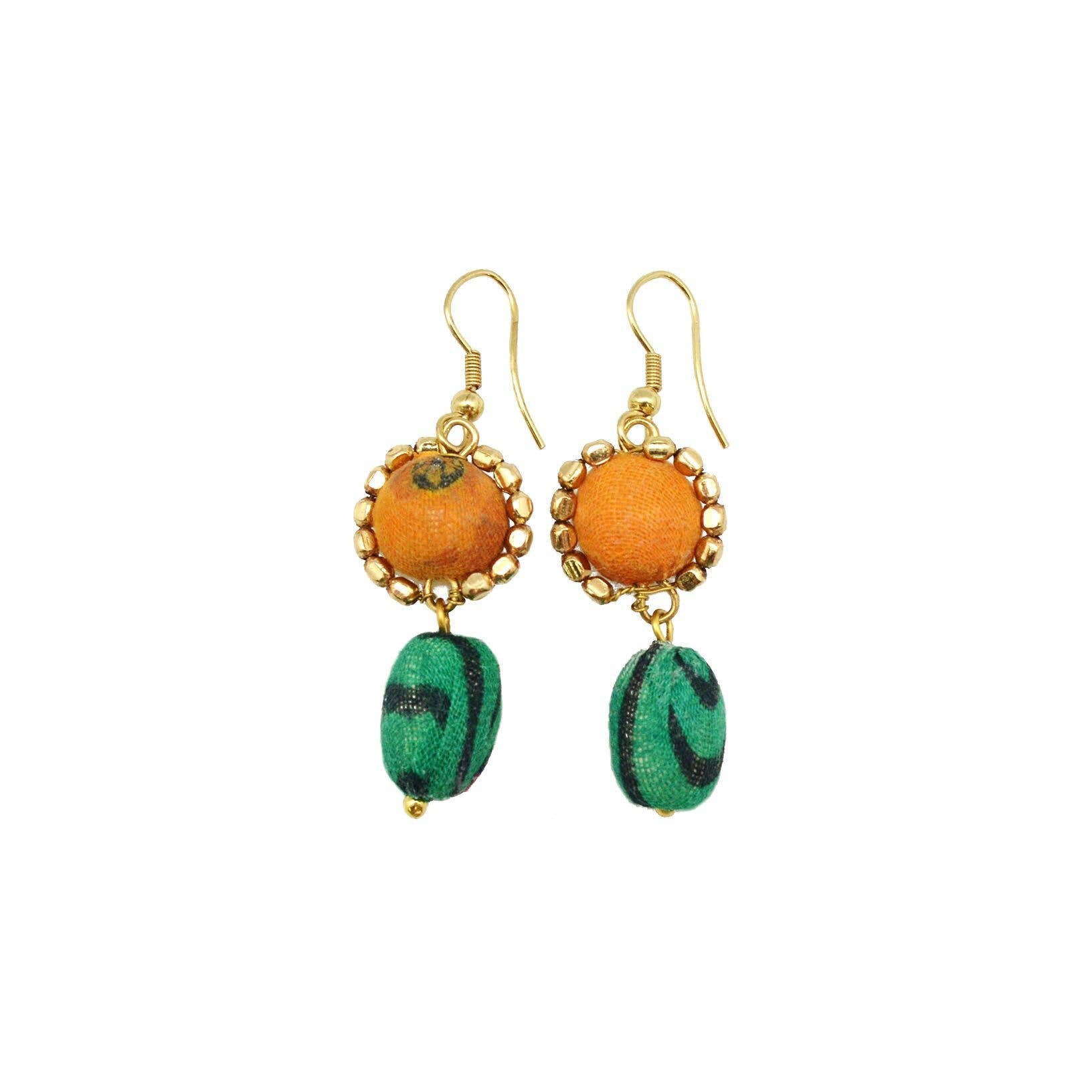 Aasha Oval Dangle Earrings