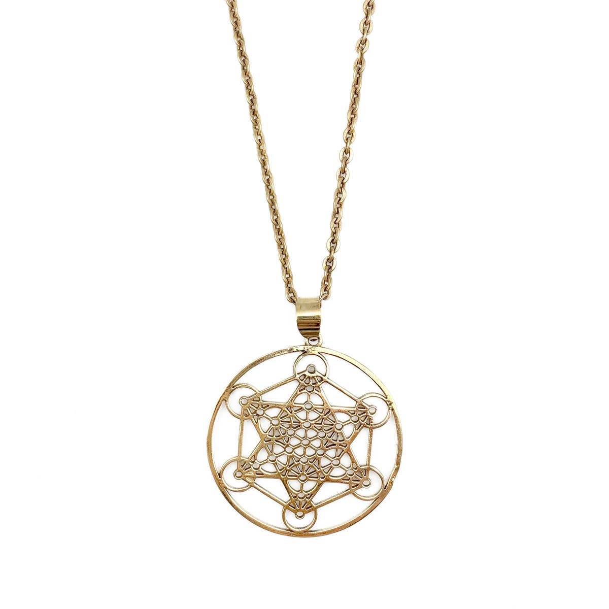 Tanvi Collection Necklace - Gold Six Pointed Geometric