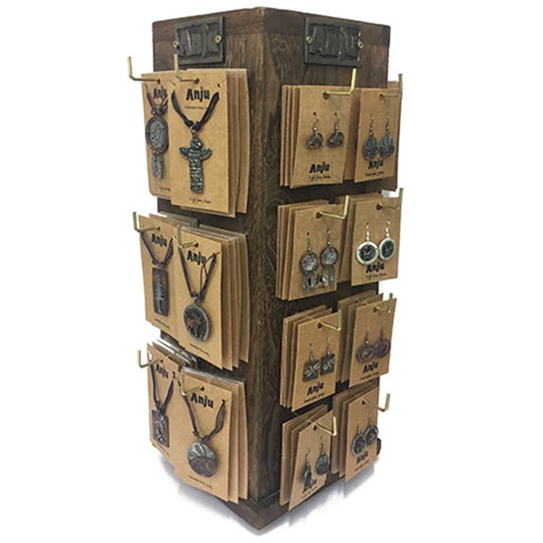 Pewter 48 Necklaces, 64 Earrings, and Display Prepack