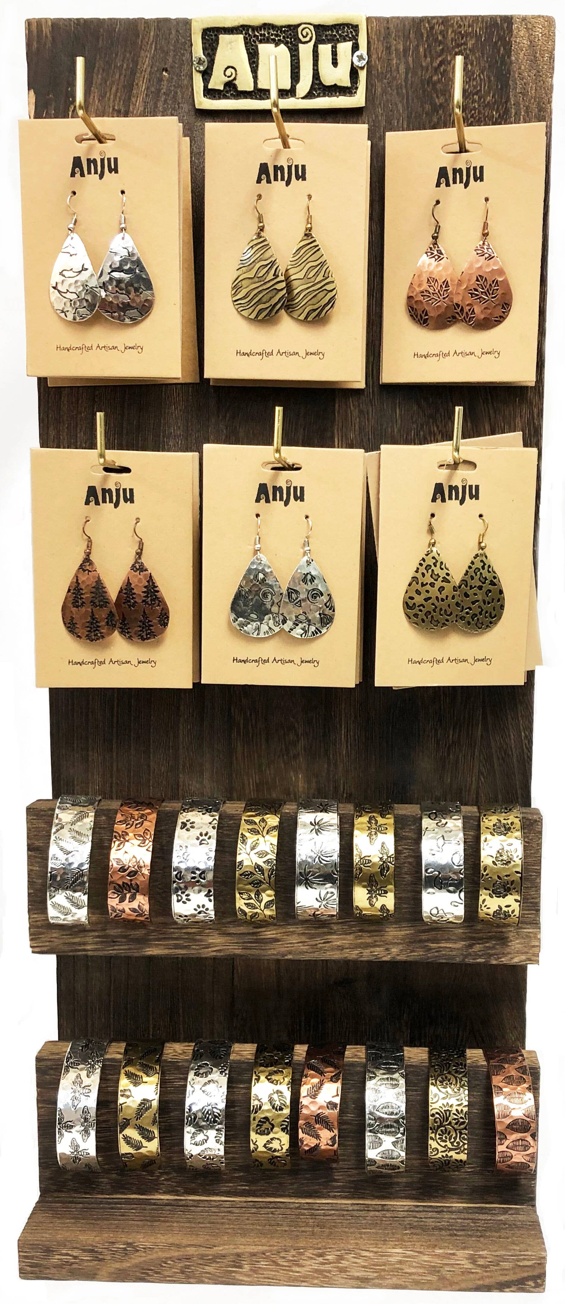 Engraved Cuff Bracelets and Earrings Prepack