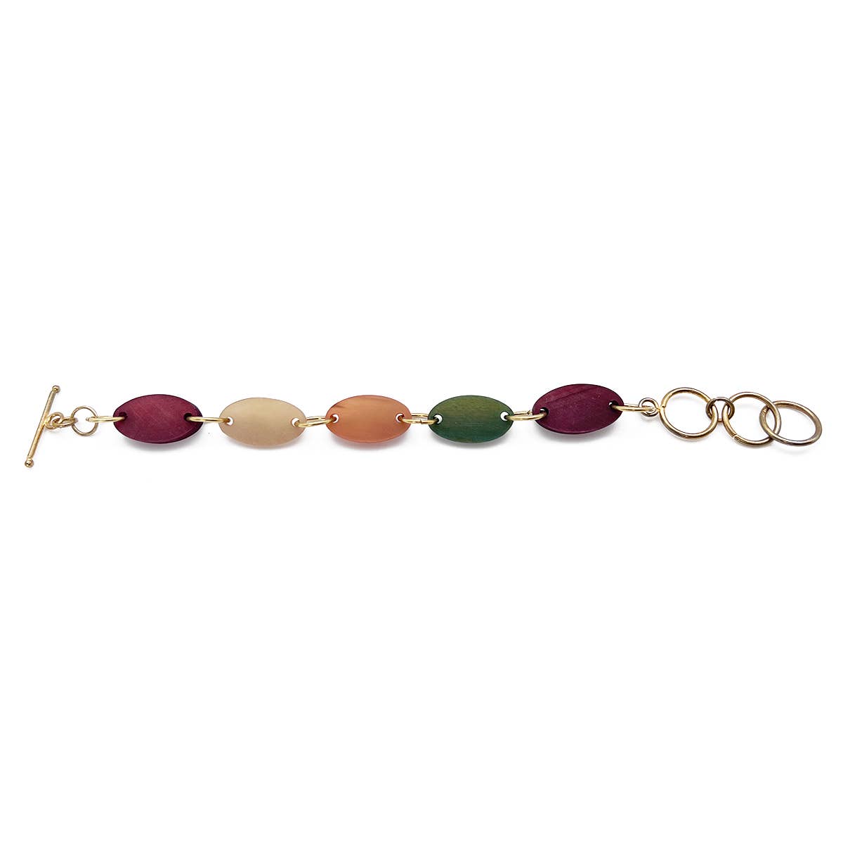 Omala Bold & Brash Bracelet - Small Ovals with Toggle Clasp