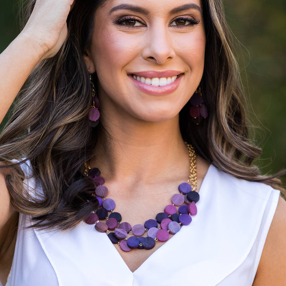 Omala Heliotrope Collection Necklace - Circular Rows