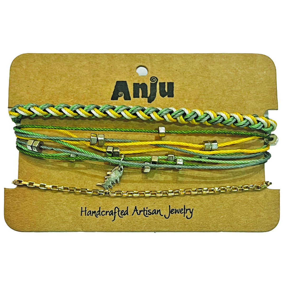 Weave & Wander Sunlit Reef Trio Anklet