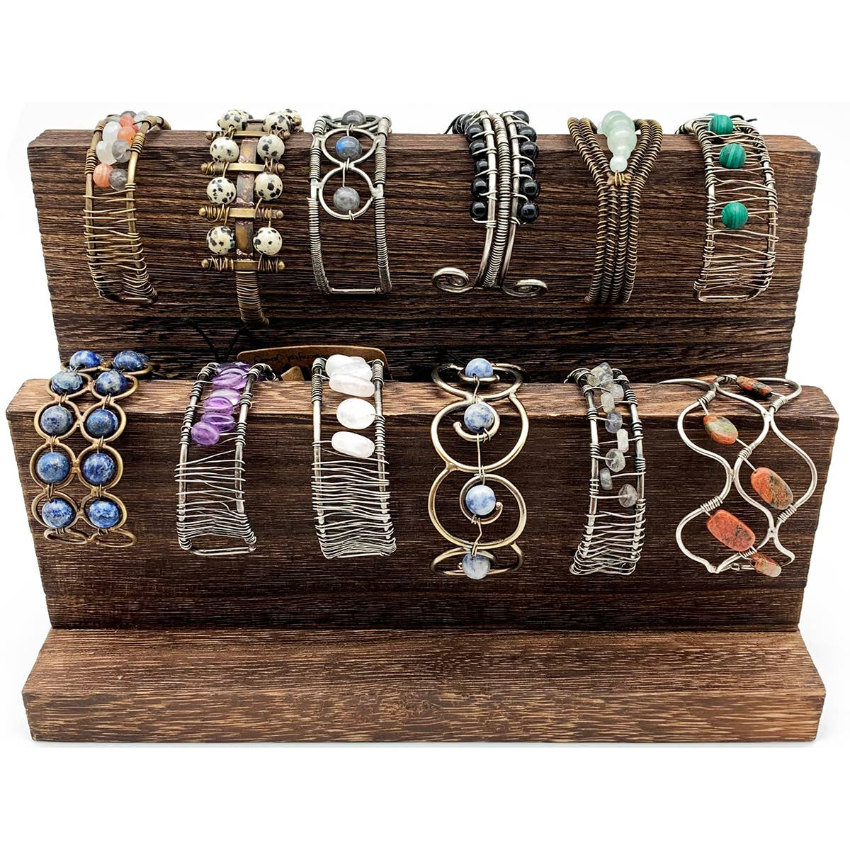 Wire-Wrapped Stone Bracelets Prepack (no display)