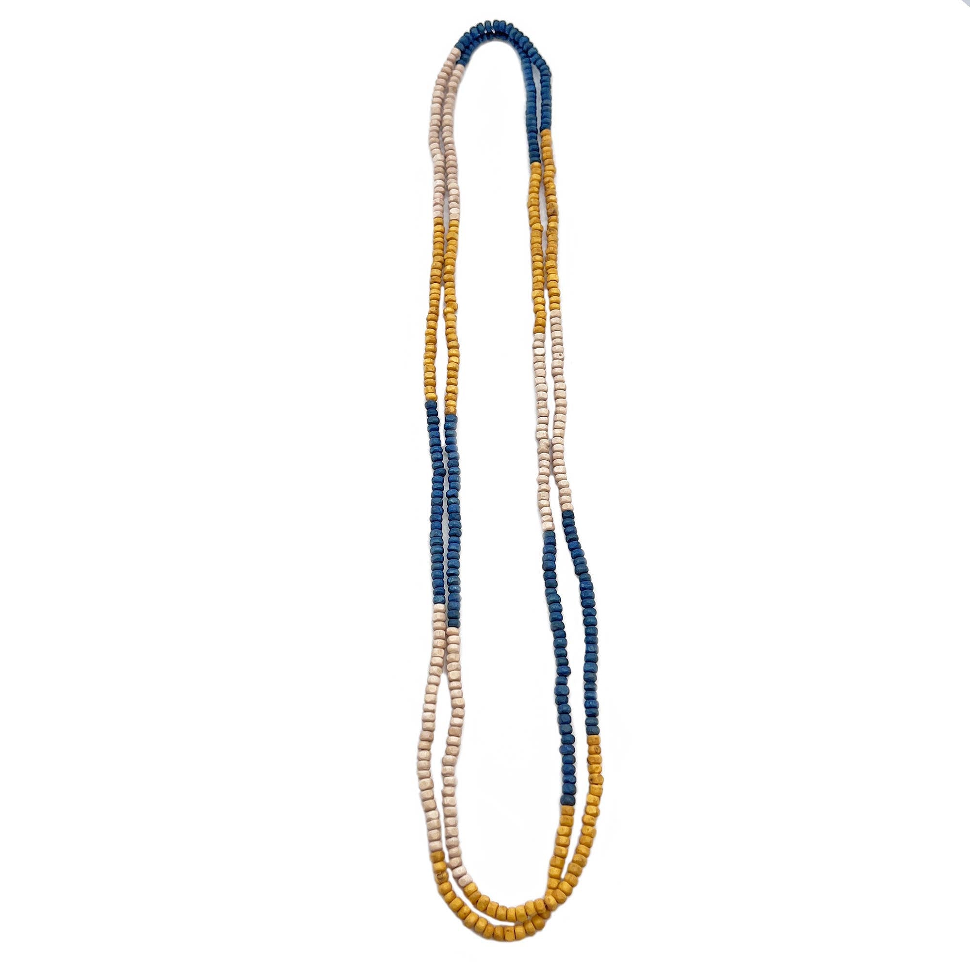 Prismatic Hues Necklace - Blue, Yellow, White
