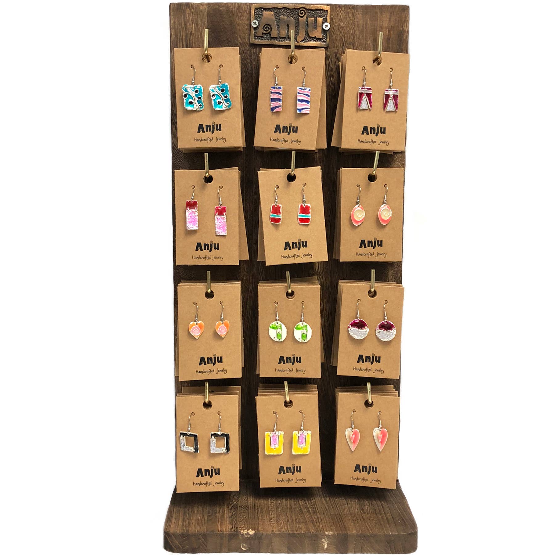 Color Enamel Earrings Prepack 72 Pairs