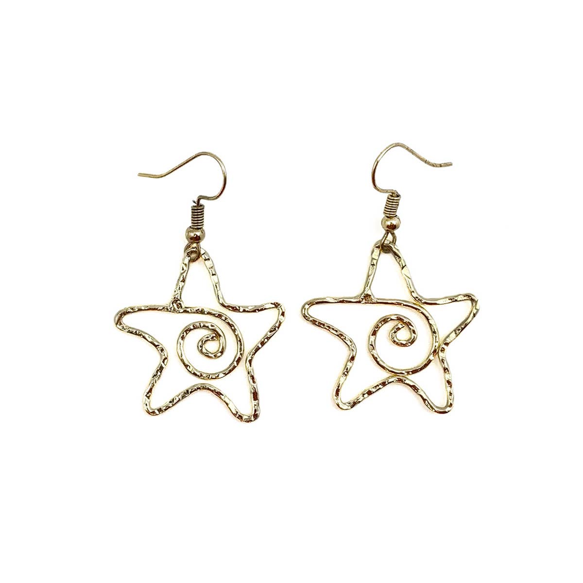 Gold Plated Earrings - Smaller Size Starfish