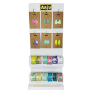 Coastal Silver Patina Jewelry Display Set - 24 Pieces