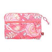 Peony Bloom Utility Pouch - Block Printed Organic Cotton