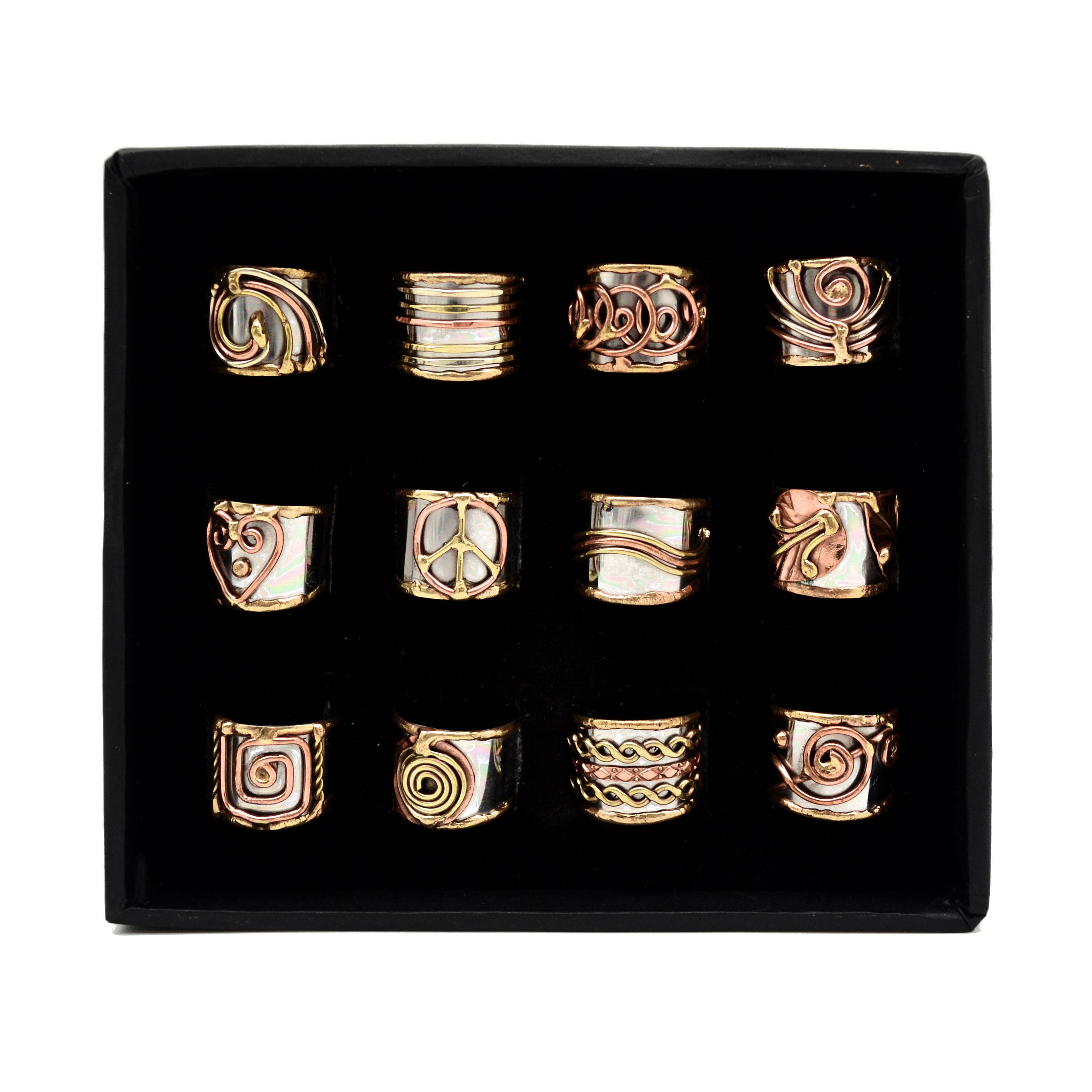 Mixed Metal Narrow Cuff Ring Box