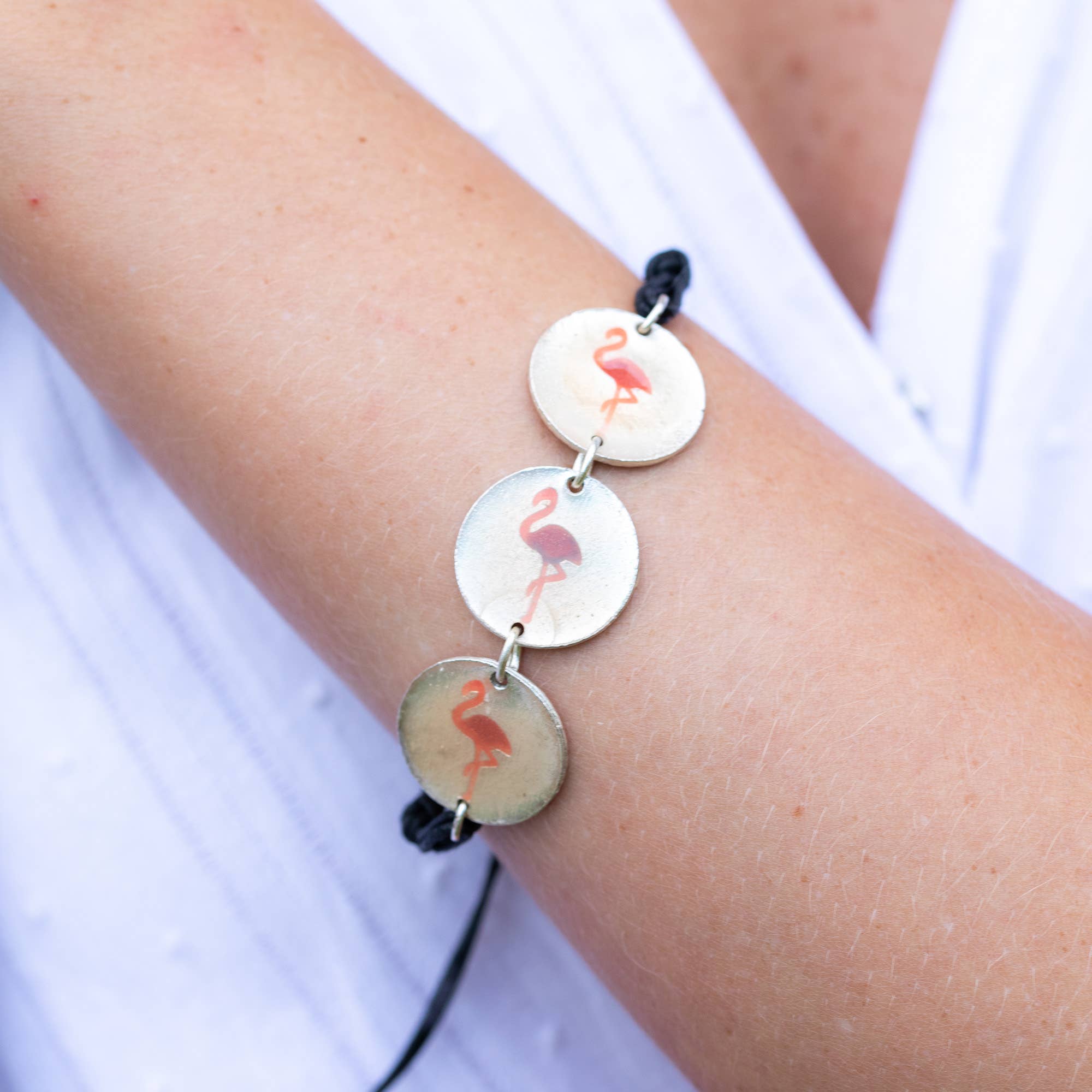 Color Enamel Bracelet Prepack- 24 Bracelets & Wooden Display