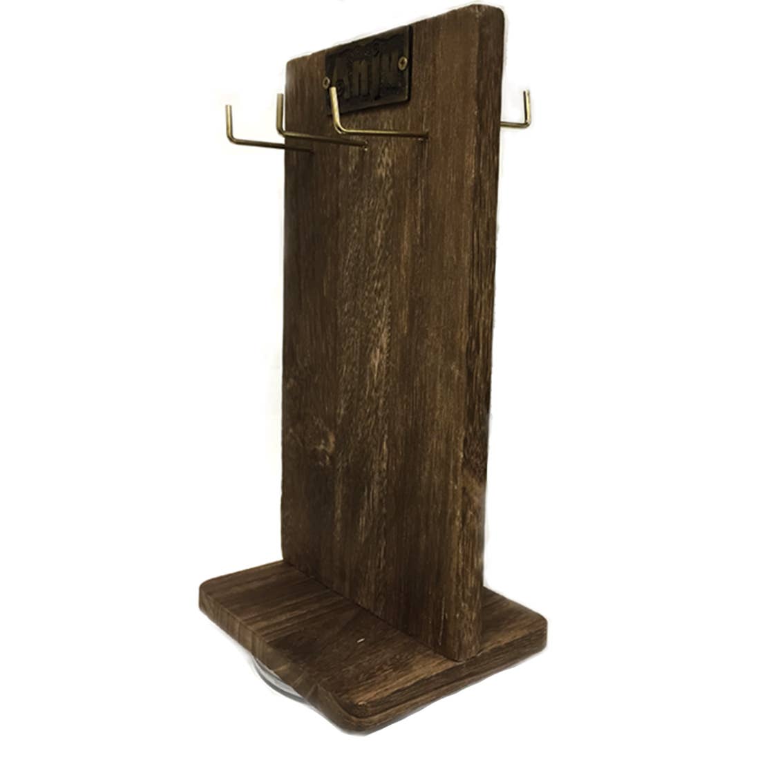 Two-Sided Wooden Spinner Display - 3 Hooks On Each Side