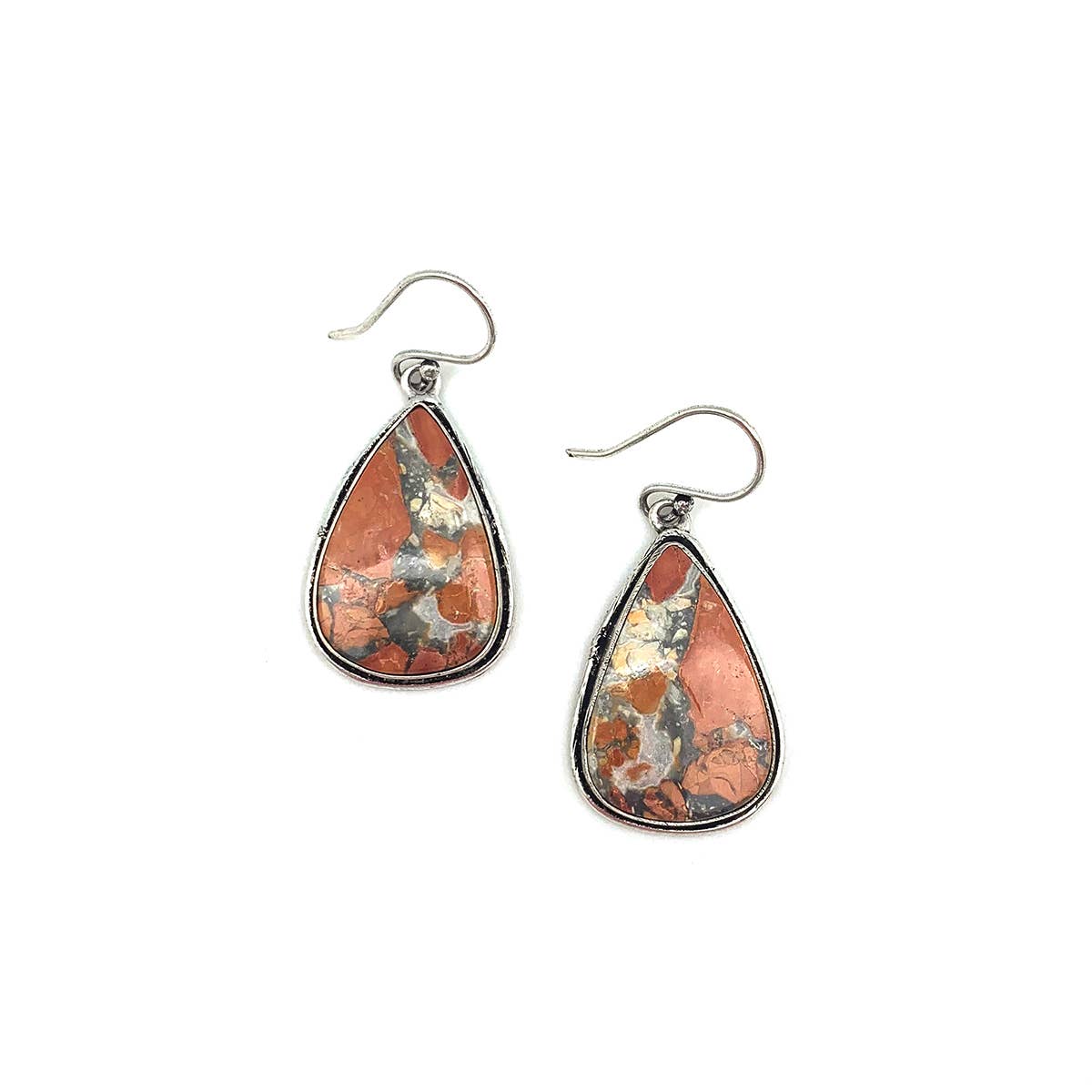 Handcrafted Semiprecious Stone Earrings - Maligano Jasper