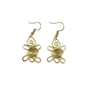 Gold Plated Earrings - Smaller Size Turtle