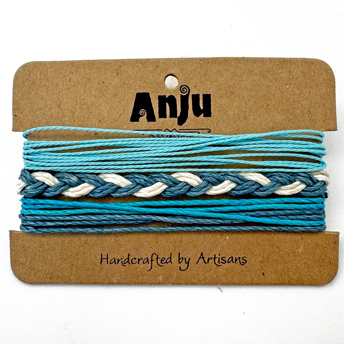 Weave & Wander Sky & Steel Trio Bracelet Set