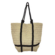 Nori Woven Jute Bags with Rope Accents