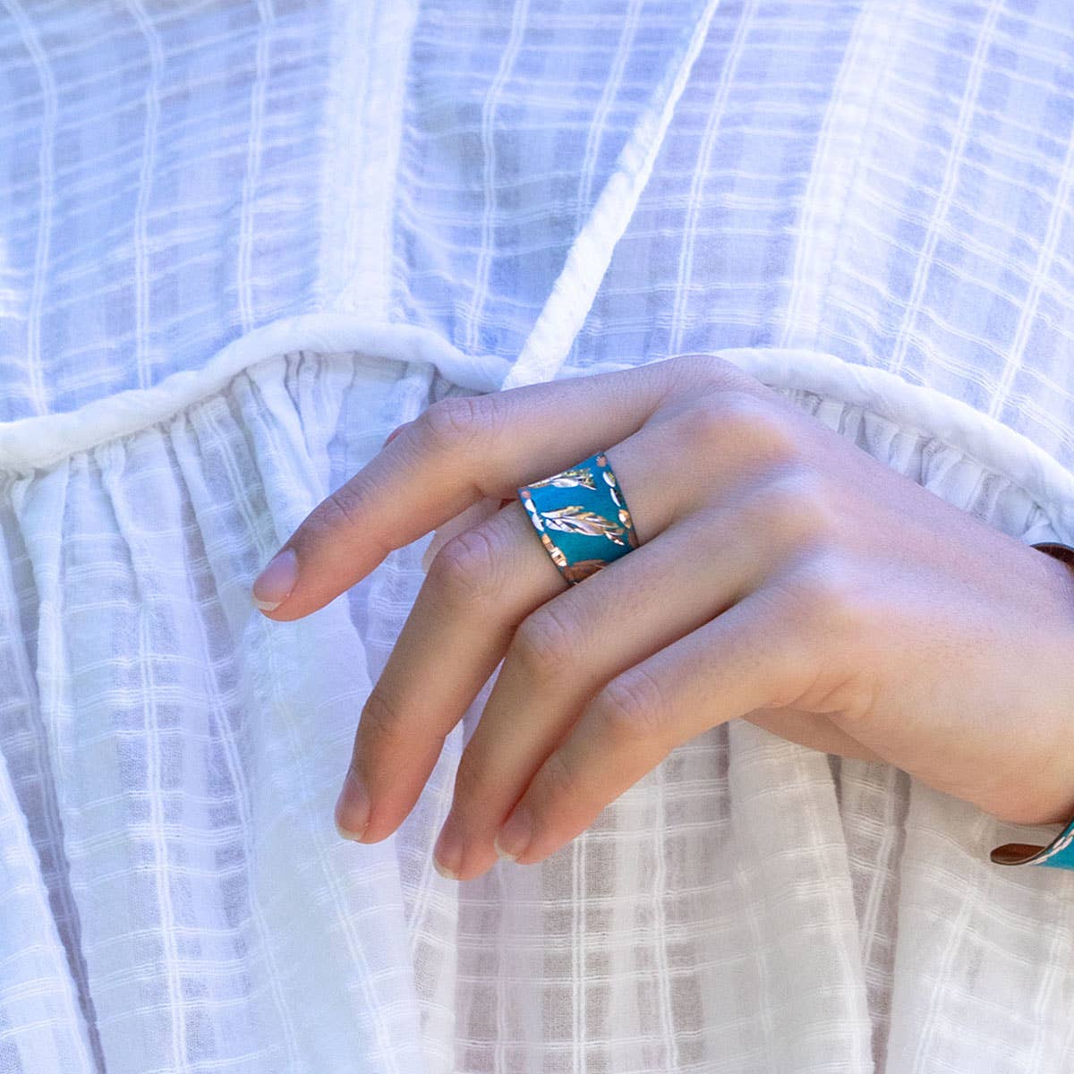 Patina Turquoise Breeze Ring