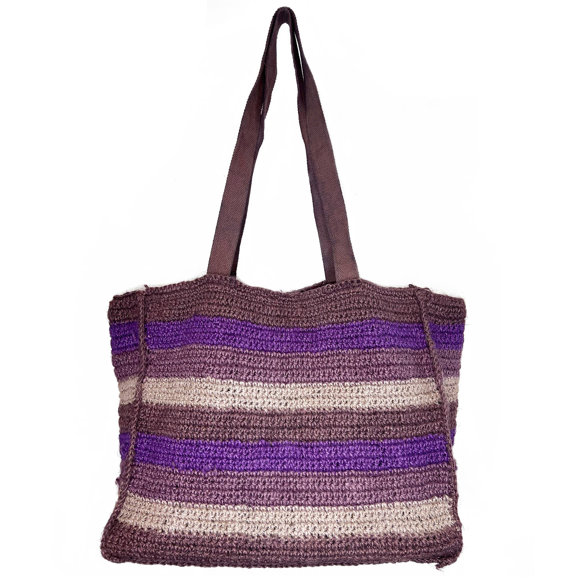 Anya Bag - Large Box Bag with lining -  Brown tones