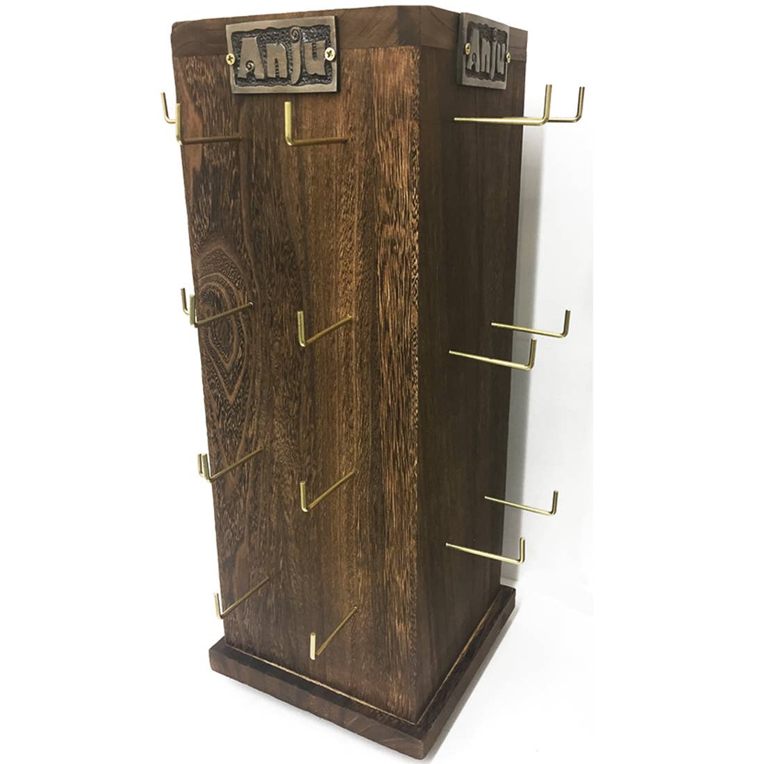 Four Sided Wooden Spinner Display - Large and Small Cards