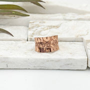 Handcrafted Copper Scallop Ring