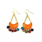 Aasha Kantha Handcrafted Dangling Beads Earrings