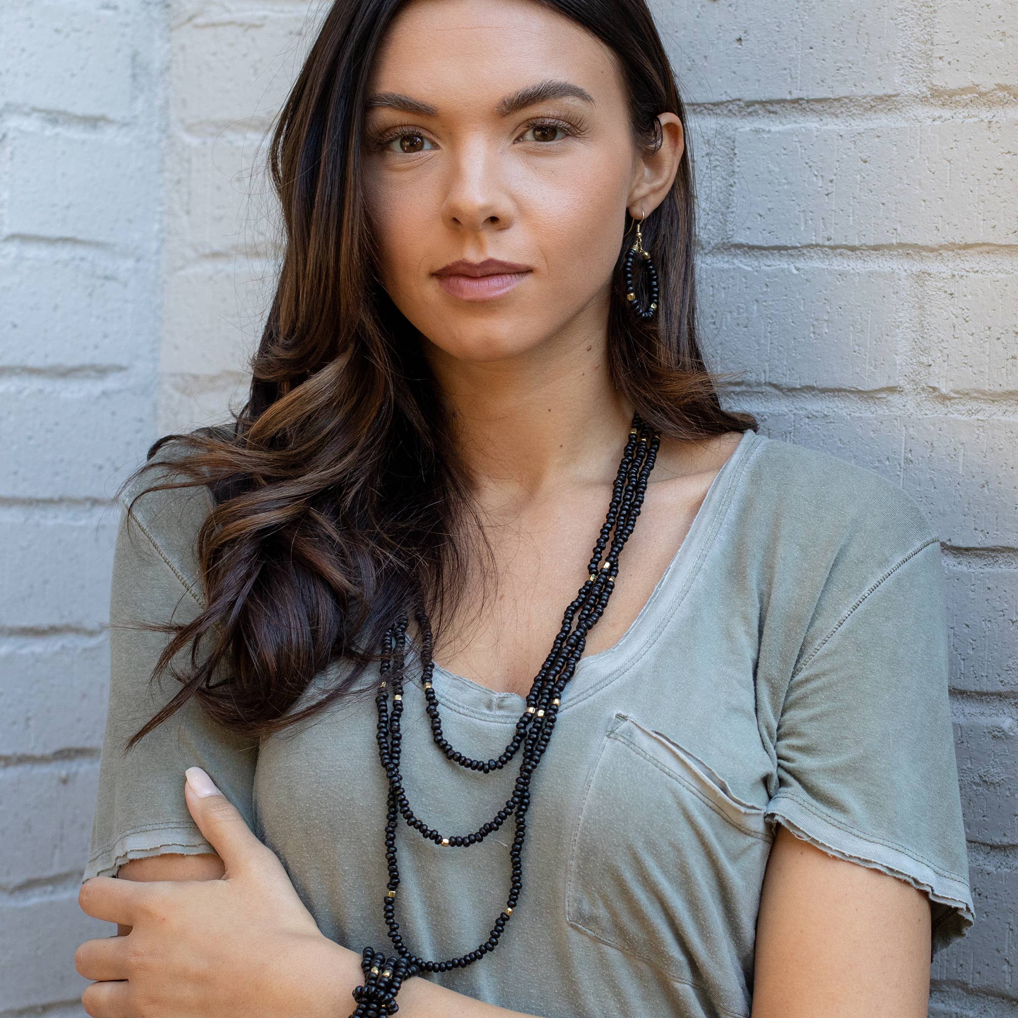 Chromatic Hues Long Necklace Prepack With Display