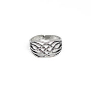 Handcrafted Silver Plated Brass Celtic Knot Ring