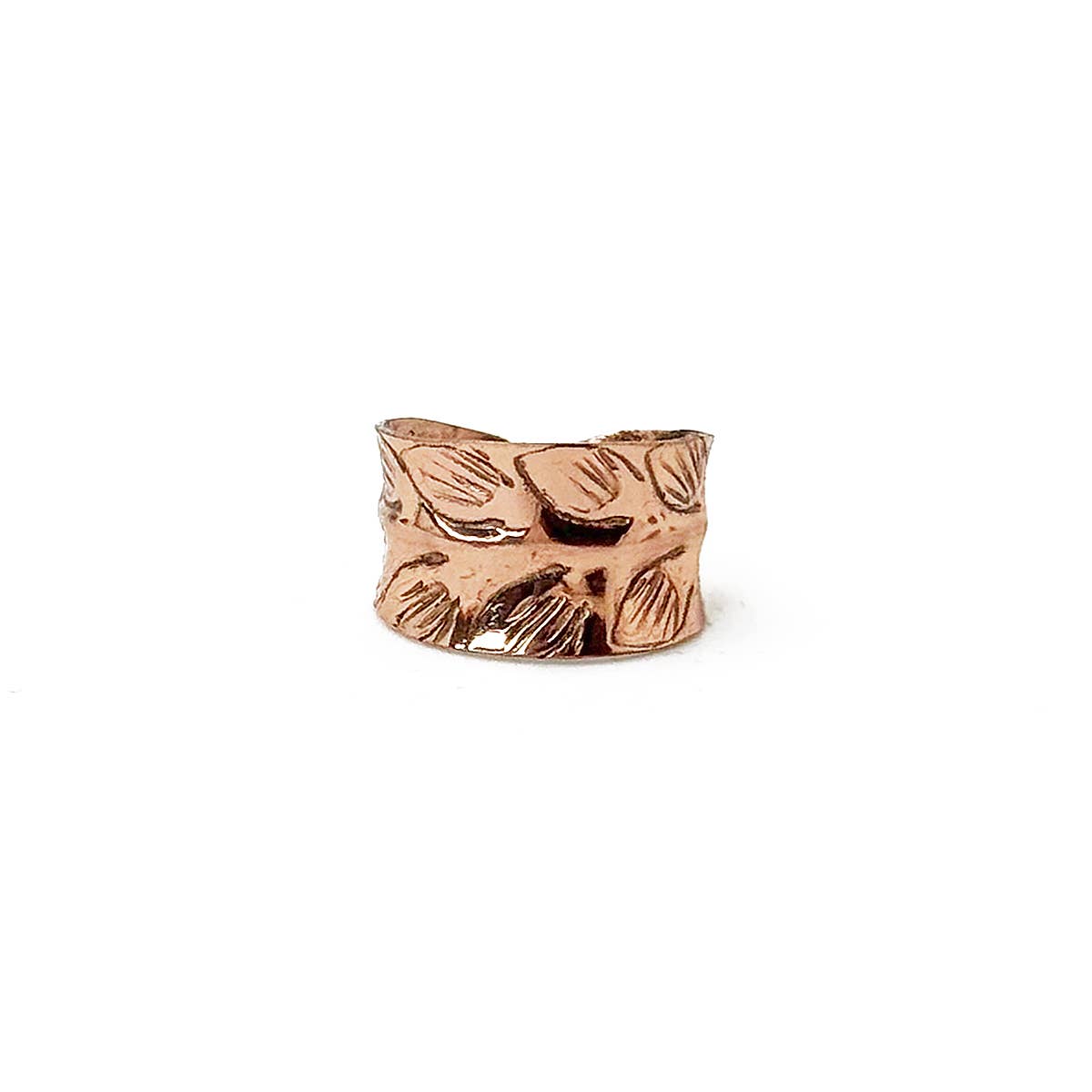 Handcrafted Copper Leaf Ring