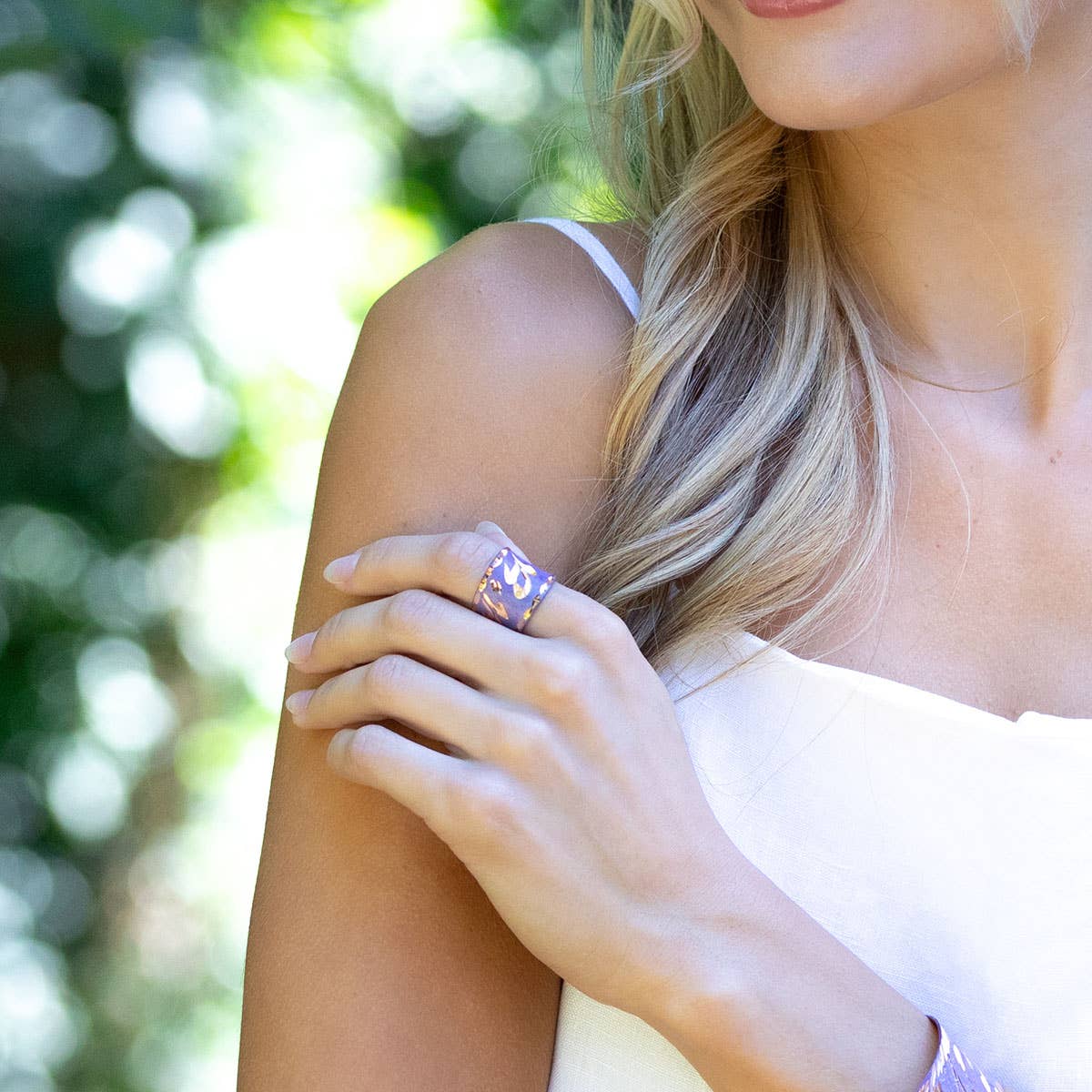 Patina Engraved Copper Ring Pre-Pack with Display