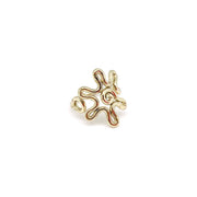 Gold Plated Adjustable Ring - Daisy