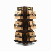 Pewter Leather Adjustable Bracelets - 24 Bracelets & Display