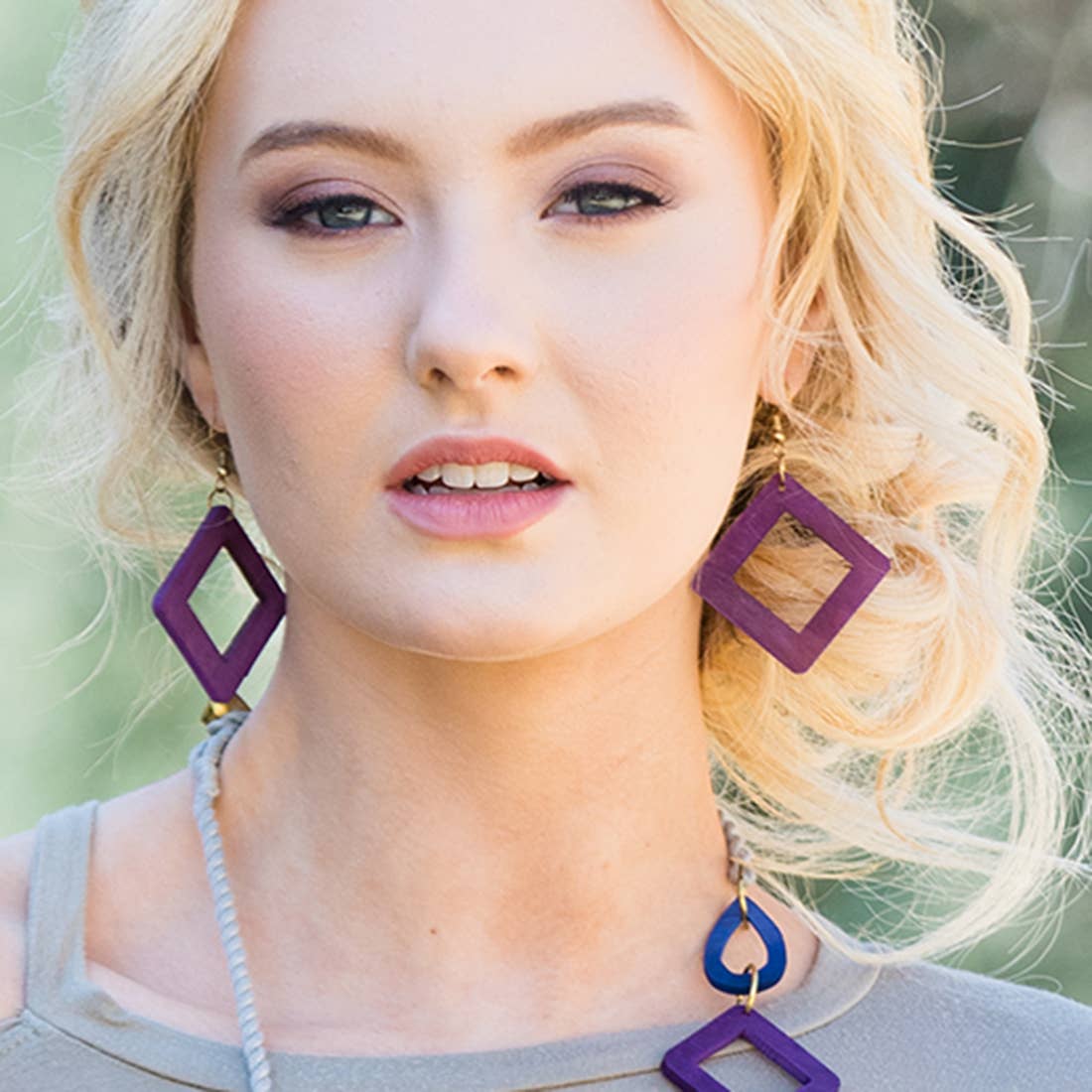Omala Bold & Brash Collection Earrings - Open Square