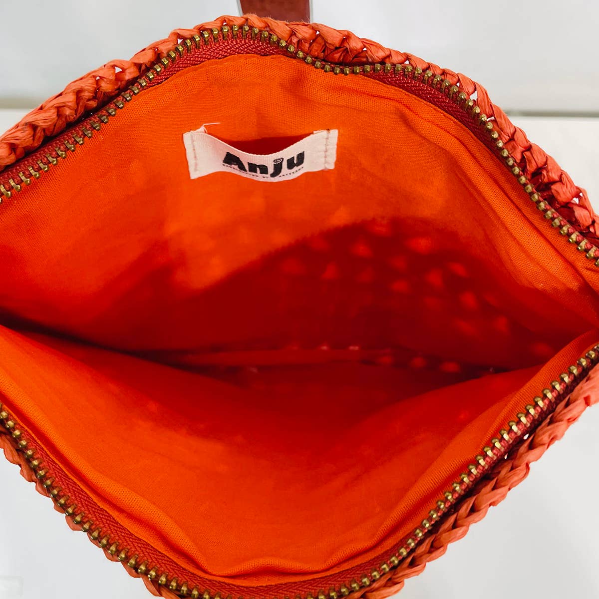 Lola Bag - Crossbody Pouch with Zipper - Coral