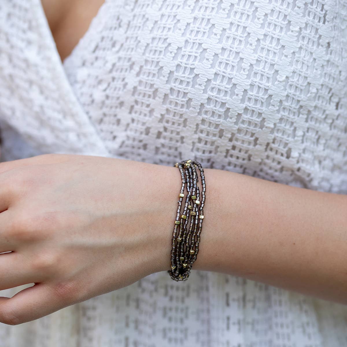 Seedbead Stretchy Bunch Bracelets - Multiple Color Styles