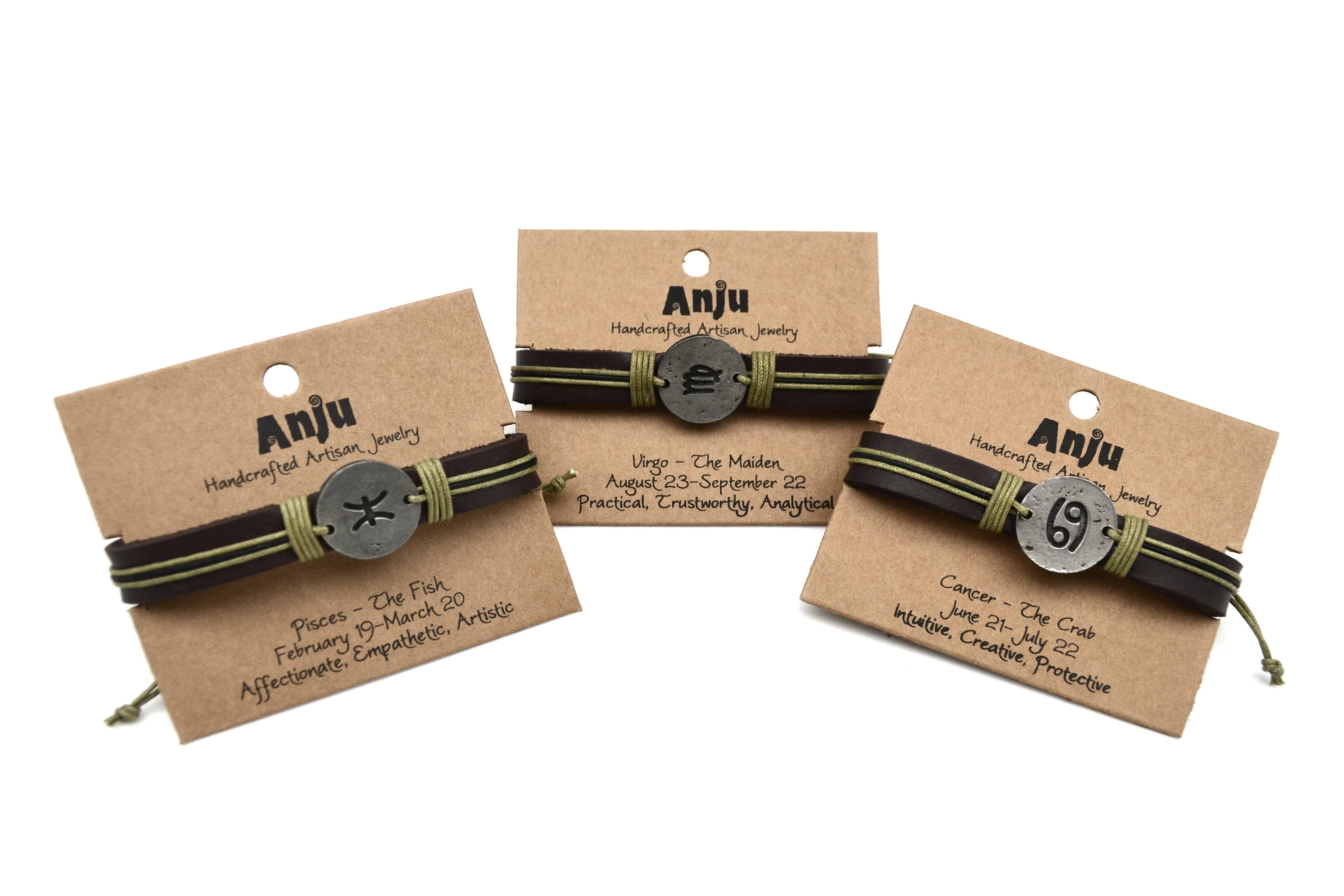 Zodiac Pewter Bracelet Prepack - 24 Bracelets with Display