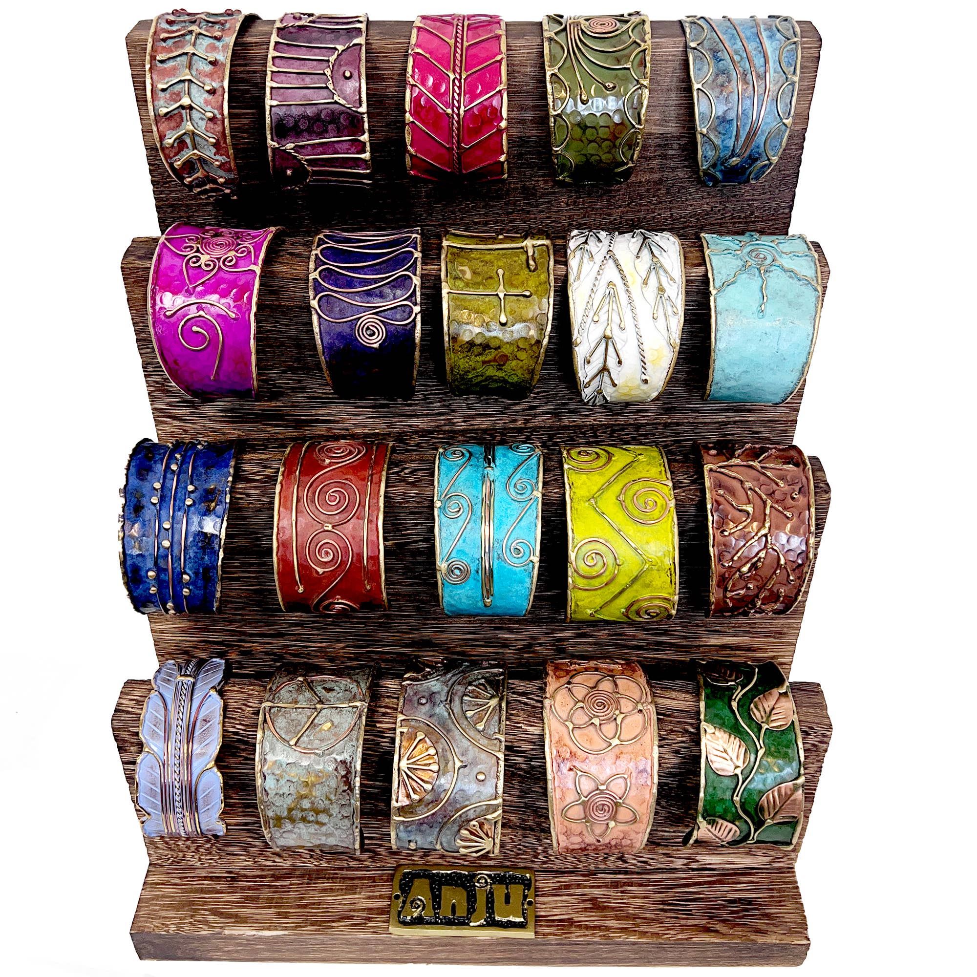 20 Brass Patina Bracelets Pre-Pack (no display)