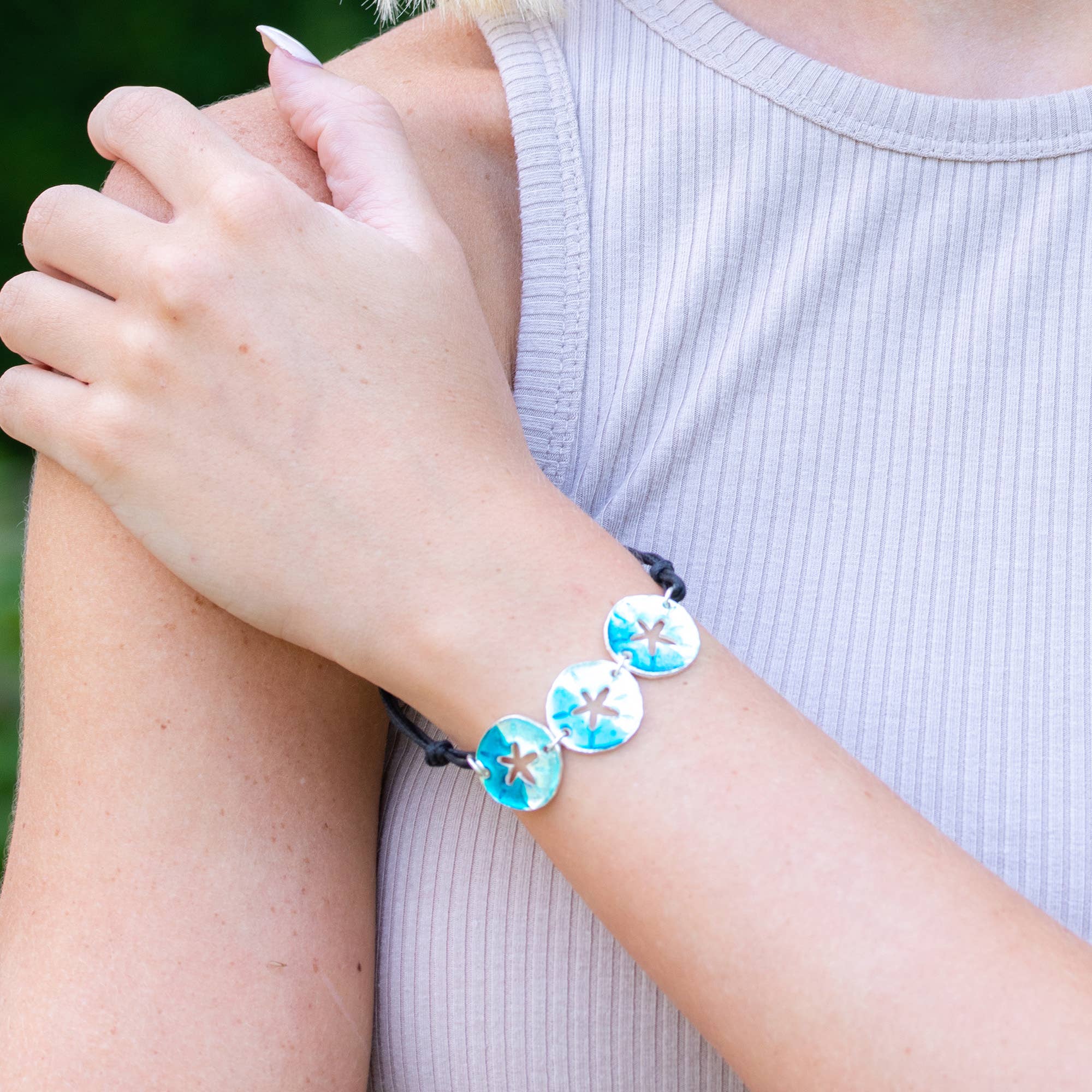 Color Enamel Bracelet Prepack- 24 Bracelets & Wooden Display