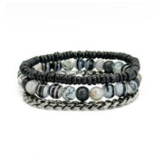 Aadi Shadow Wood Bracelet Trio Set