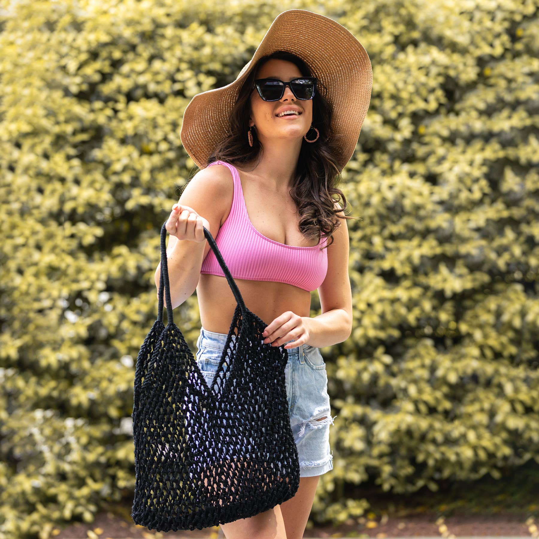 Lucia Open Weave Jute Tote